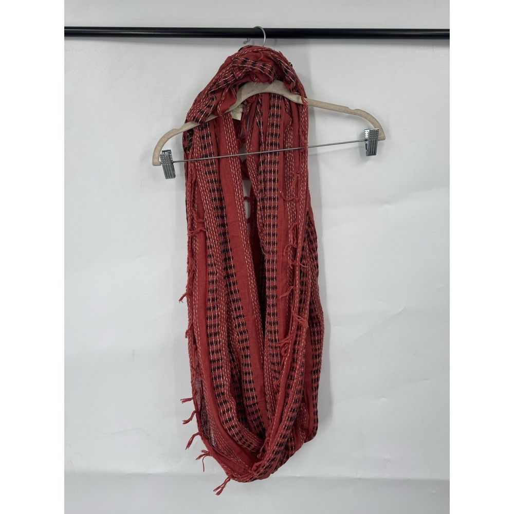 Staring At Stars Wrap Scarf O/S Orange Bohemian Granolagirl Western Academia Y2K